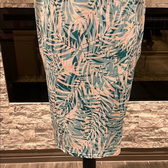 Stella Parker Sleeveless Summer dress with tropical print size Large - Picture 14 of 14